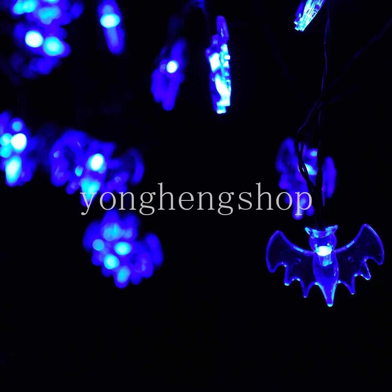 Lampu String Led 1.5 / 3m Tenaga Baterai Bentuk Labu Halloween Untuk Dekorasi Pesta