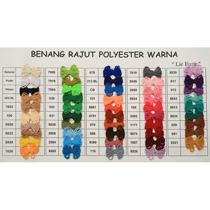 Dijual Benang Rajut Polyester Onitsuga Yarn Polycherry 7910 terlaris