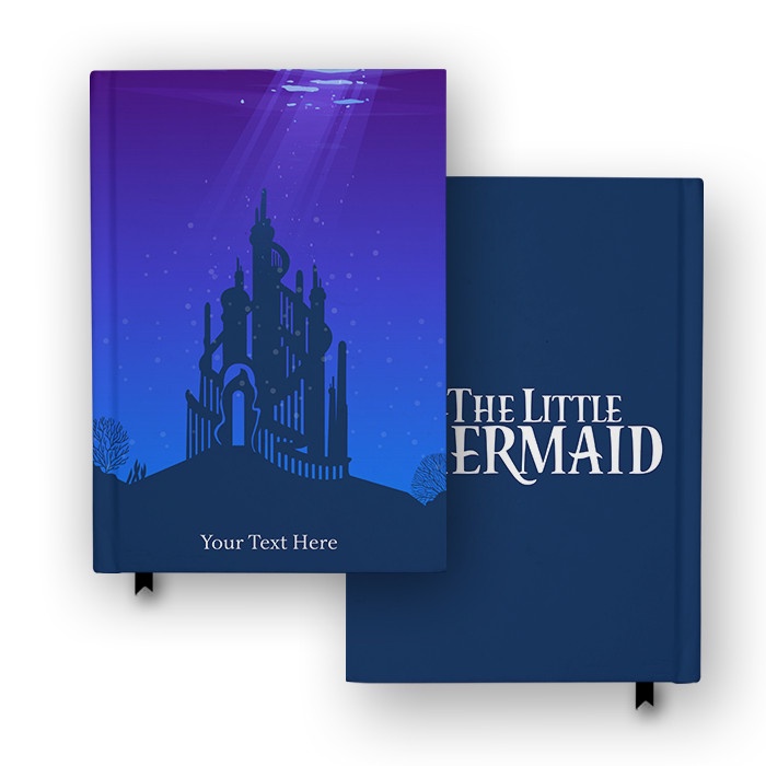 

Buku Catatan Notebook Little Mermaid Ariel Castle Custom Nama Diary