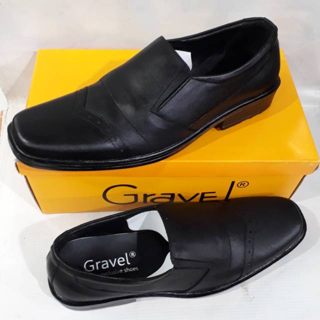 Sepatu pantofel pria kulit asli GRAVEL by cibaduyut