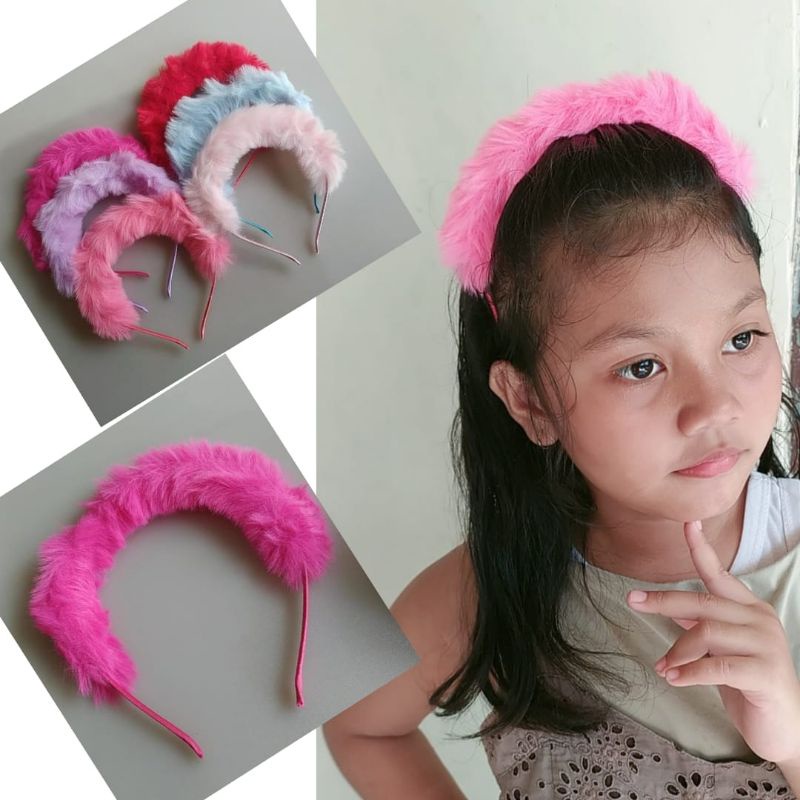 Bando Bulu pom pom  Bando Bulu halus bando korea