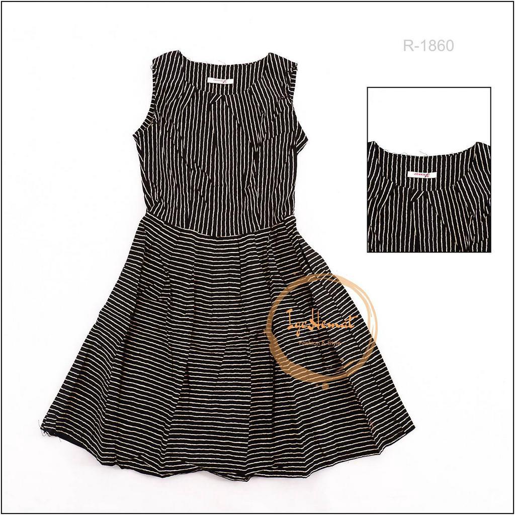 DRESS PEREMPUAN TANPA LENGAN JESSICA[R1860]