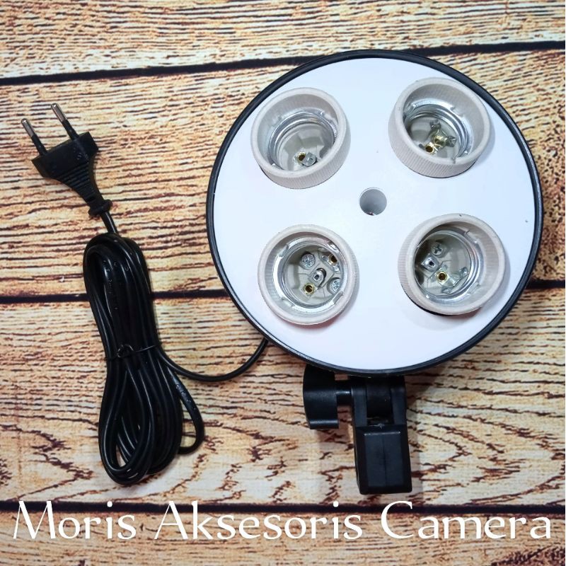 Holder lampu studio foto bracket lampu photo studio dudukan lampu payung foto studio holder 4 lampu