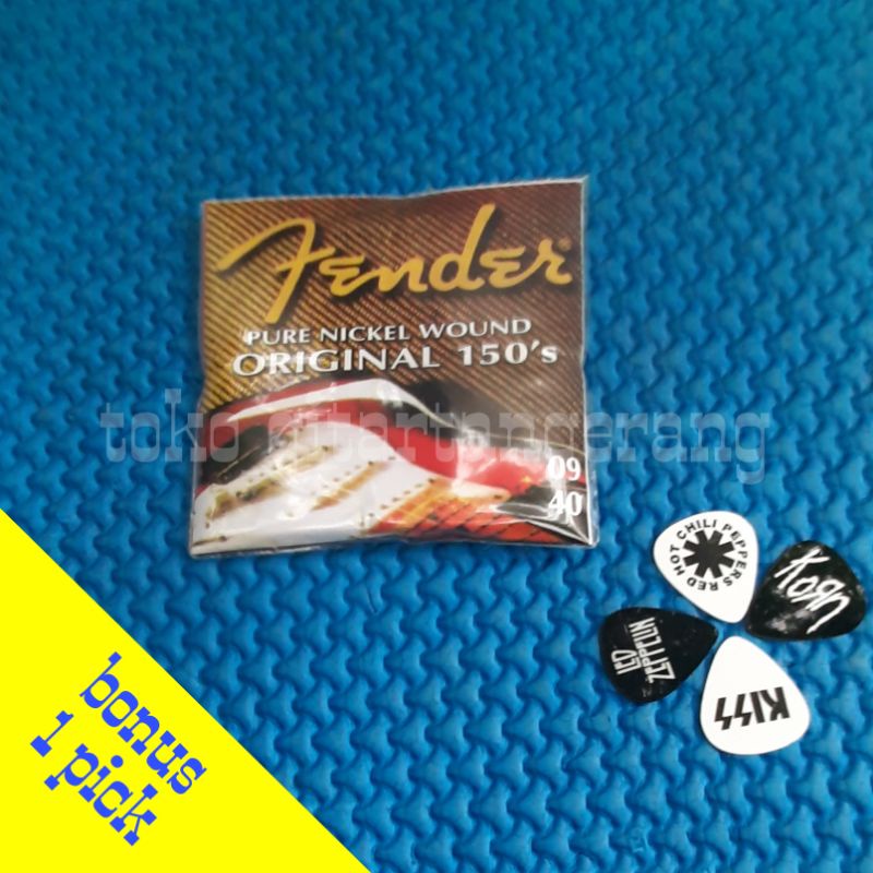 Senar Gitar Elektrik Fender 009 - Senar Gitar Akustik Fender 09