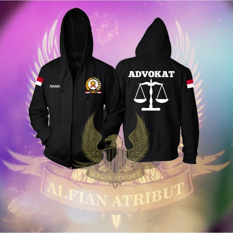 sweater advokat, jaket sweater hoodie zipper advokat terbaru