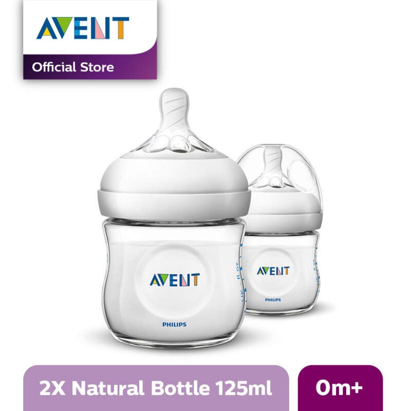 Botol Susu Philips Avent Natural 125ml isi 2 Botol Susu Bayi