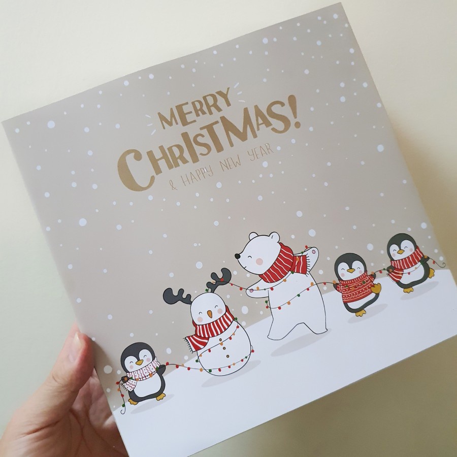 

Dus Kue Bolu Box Packaging Bingkisan Natal Kotak Chiffon Parcel Christmas Kardus Ukuran 25x25x10 cm
