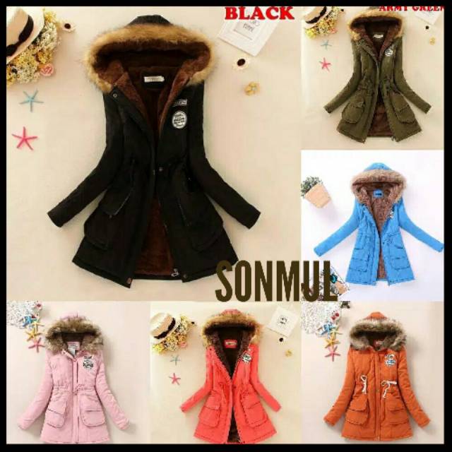 IMPORT WOMAN WINTER HOODIE VINTAGE COAT JAKET WANITA MUSIM DINGIN