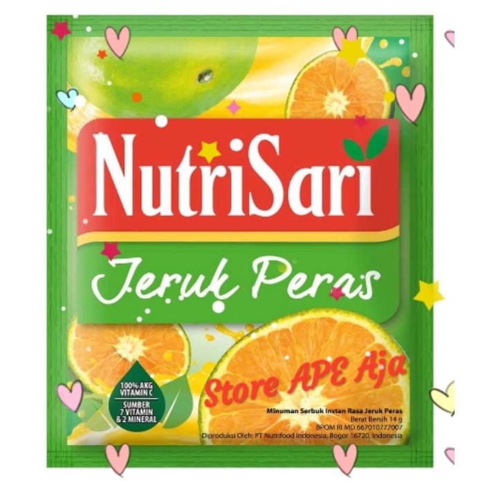 

NUTRISARI JERUK PERAS [ 14gr x 10 sachet ]