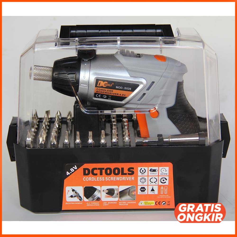 Tools Obeng Listrik Cordless Screwdriver 4.8V 52 in 1 - S028