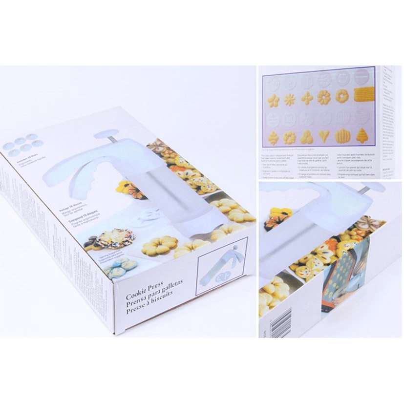 Cookie gun biscuit mold 12 flower pieces 6 cream Alat Cetak Kue kering