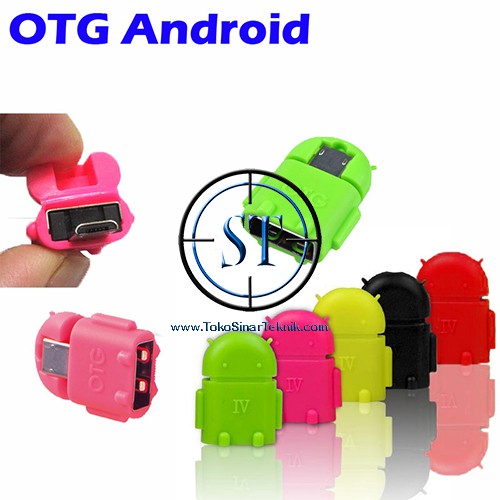 BA-160 OTG Android Robot Micro USB Connector Konektor Mini On The Go Hp Handphone Mouse Keyboard Komputer