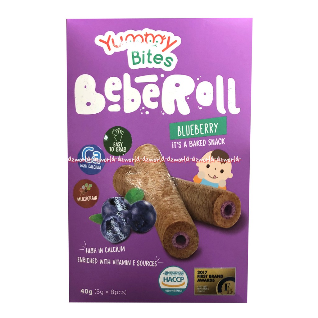 Yummy Bites Beberol Blueberry Baked Snack Baby Cemilan Bayi 40gr Beberoll Biskuit Bayi