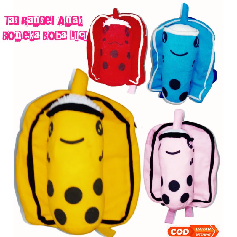 Tas Ransel Anak Boneka Boba Lucu Terbaru Tas Kesayangan Anak