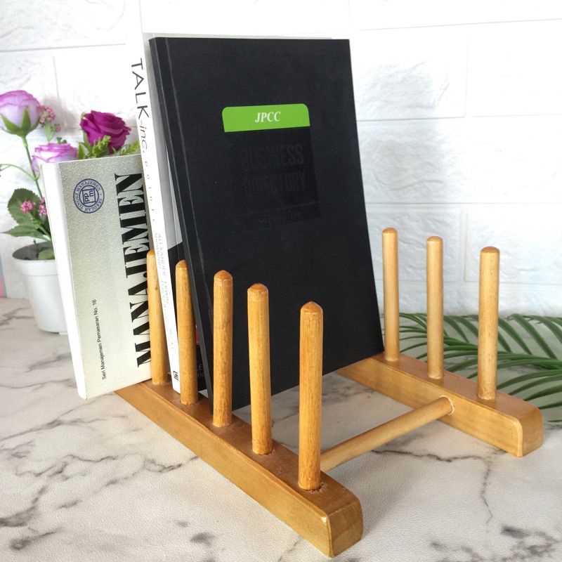RAK PIRING KAYU MINIMALIS RAK SERBAGUNA RAK KAYU ESTETIK RAK MULTIFUNGSI RAK BUKU RAK PIRING DISH RA