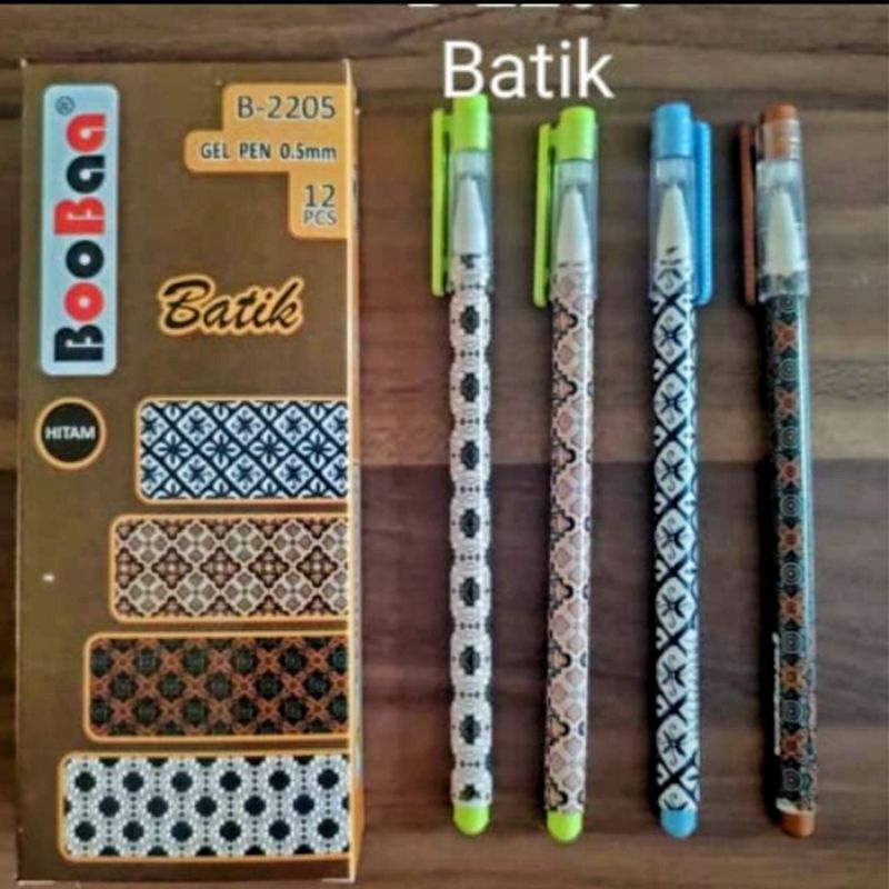 

BOLPOIN/ BOLPEN/ PULPEN GEL MOTIF BATIK