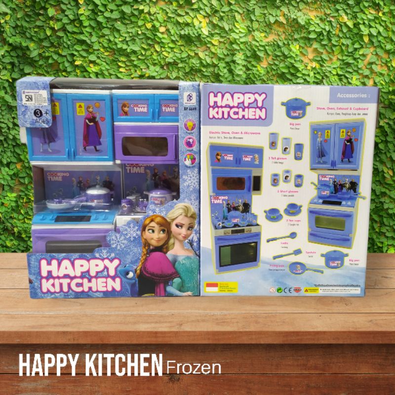 Mainan Anak Perempuan Masak Masakan Dapur Happy Kitchen Frozeen Dapur Jumbo