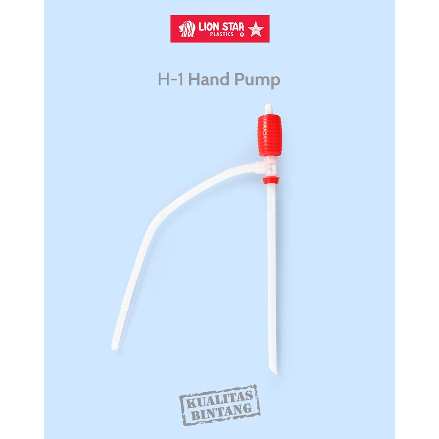 LION STAR H 1 HAND PUMP POMPA AIR MINYAK BENSIN PLASTIK LIONSTAR