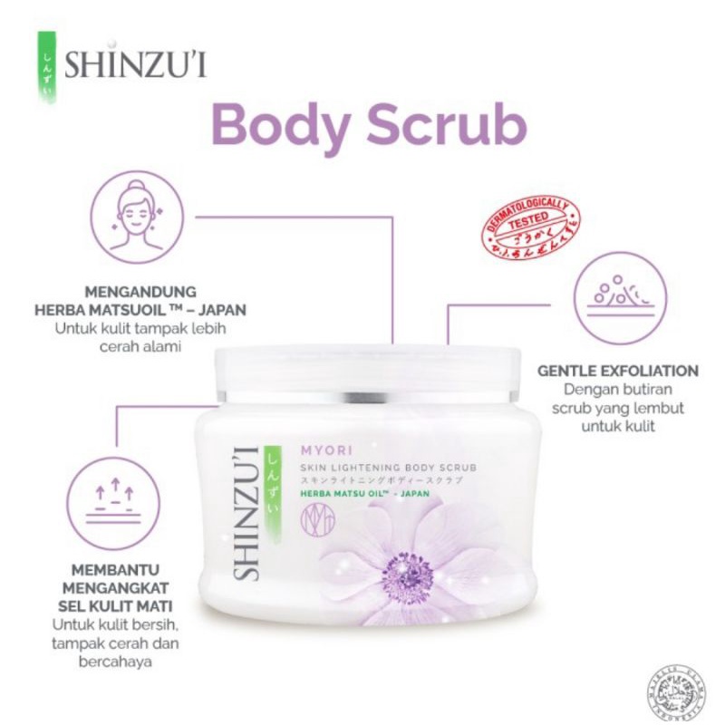 shinzui Shinzu'i Skin Lightening Body Scrub 200 Gr