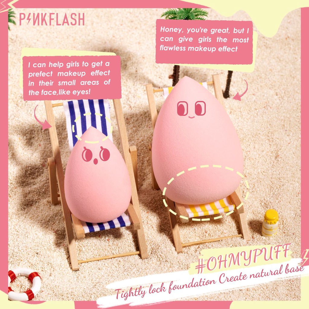 PINKFLASH Beauty Blender / OhMyPuff / Make Up Sponge Pinkflash