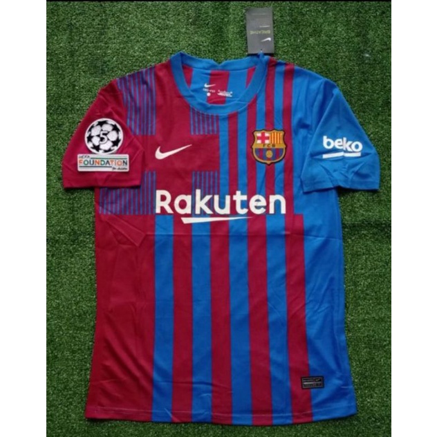 Jersey Barcelona Barca Home 2021 2022 + Patch UCL (Harga Include Patch) AKHDAN