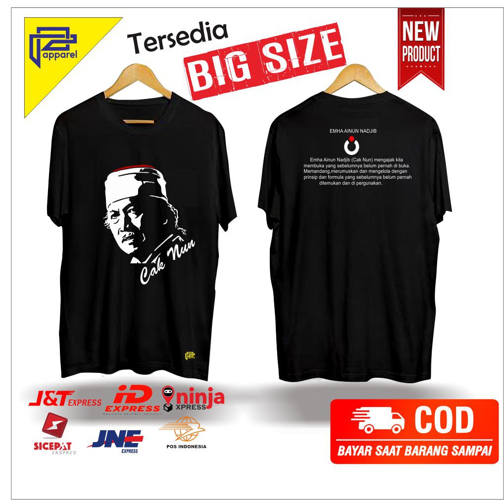 baju kaos CAK NUN MAIYAH  BIG SIZE JUMBO
