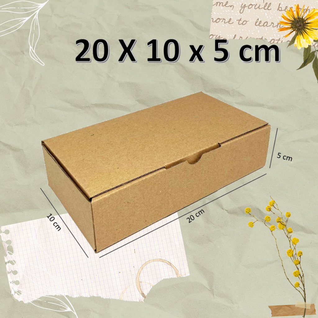 

Kardus 20x10x5 (MIN ORDER 3 PCS) Box die cut untuk mini bouquet hampers jilbab giftbox bolu