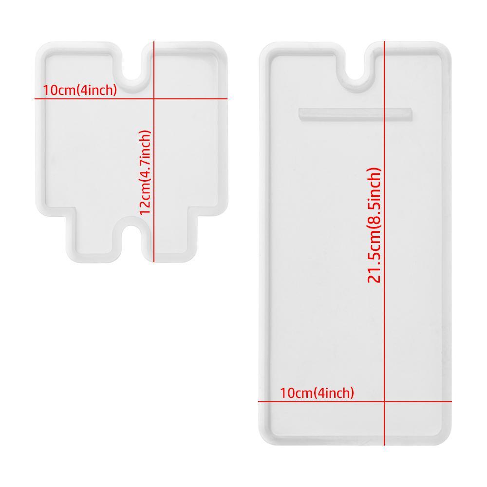 Solighter Cetakan Stand Ponsel Alat Peraga Membuat Hadiah Handmade Tools DIY Resin Silicone Mold