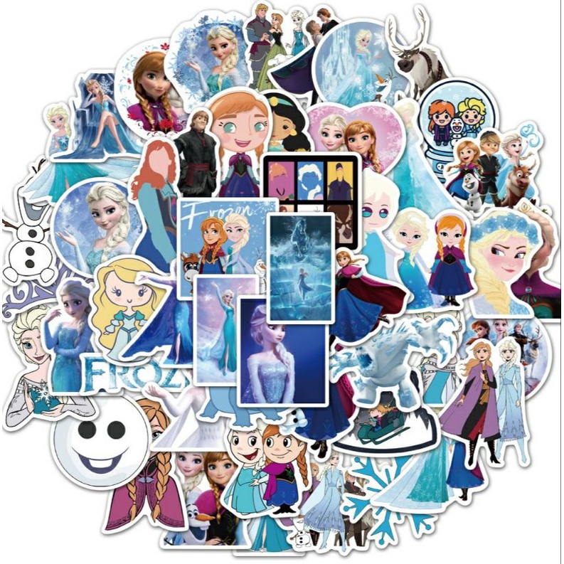 Stiker Frozen Princcess Elsa Anna Anti Air