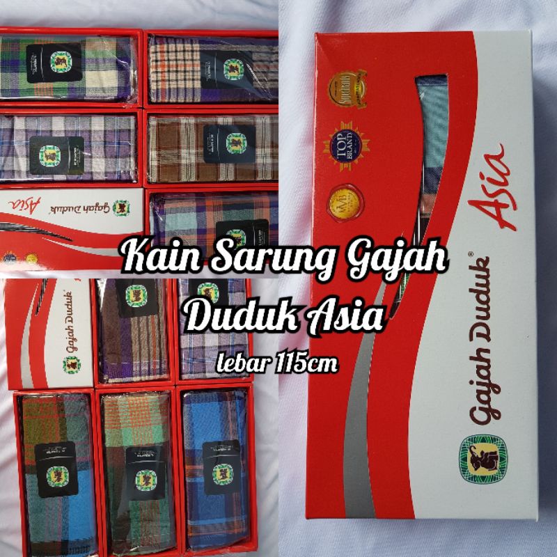 Kain Sarung Gajah Duduk Asia / kain sarong halus lembut murah