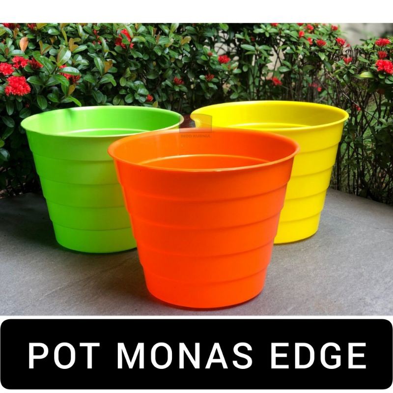 POT MONAS EDGE SJP 25CM Pelangi Meteor Amazon WARNA WARNI