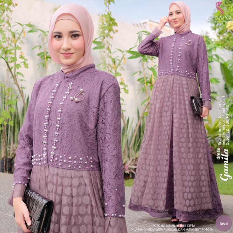ANGGRAINI - SHOFIYA - DRESS MUSLIMAH - DRESS WEDDING - DRESS BUSUI - GAMIS SYARI - GAMIS BUSUI - GAM