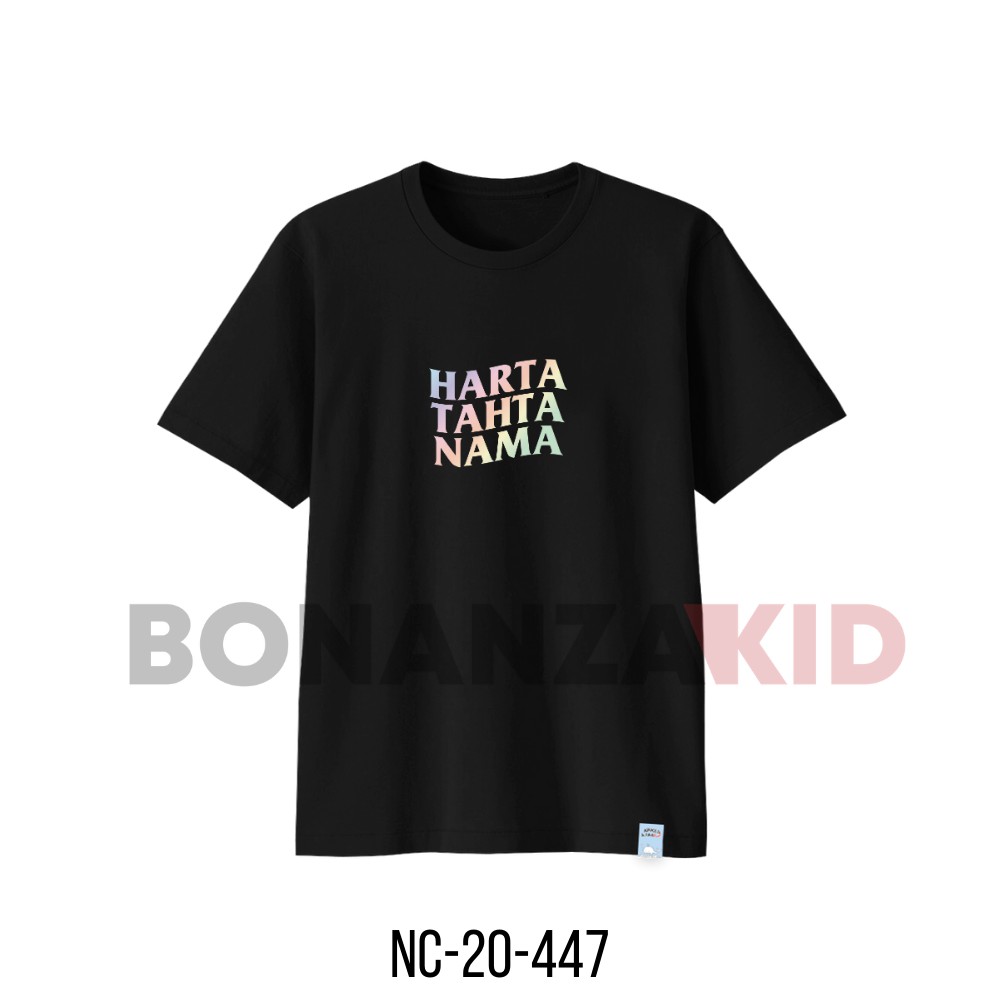 Kaos HARTA TAHTA Anak dan Dewasa Bahan Katun Combed 30s Gratis Sablon Nama