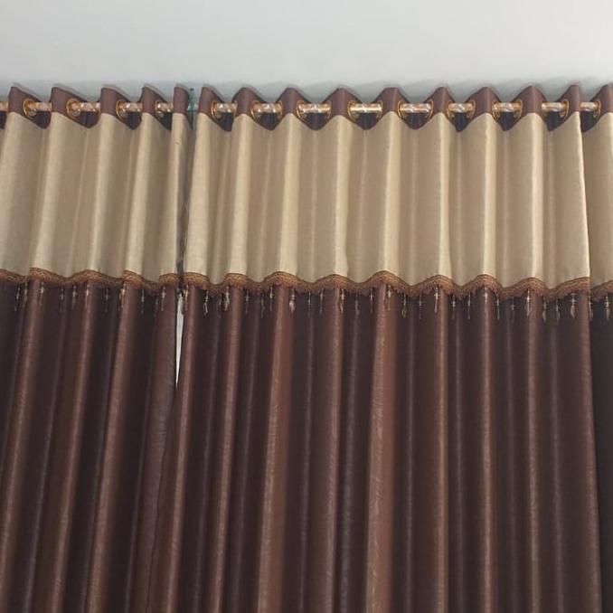 gorden jendela poni lurus minimalis