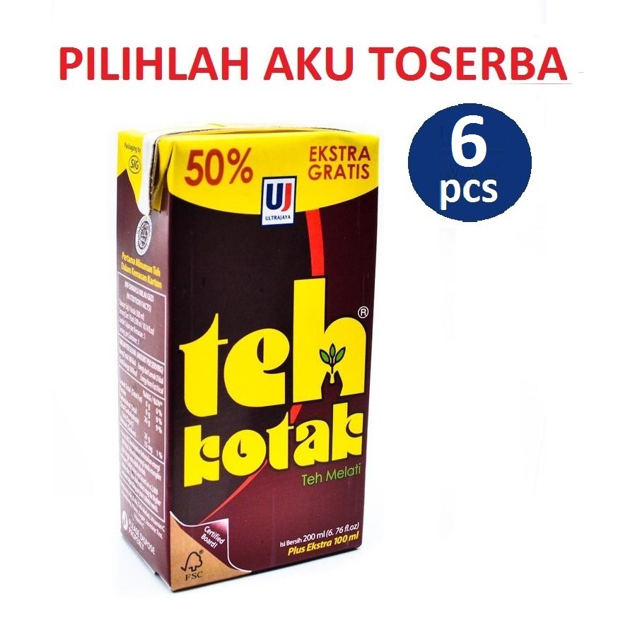 TEH KOTAK ULTRA JASMINE 300 ML - ( 1 PAKET ISI 6 PCS )