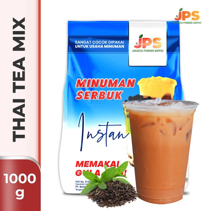 

DISKON - (BISA COD) Bubuk Minuman Thai Tea Mix Powder Instan JPS Gula