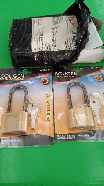 Gembok Soligen Baja Hitam 50 Mm Panjang