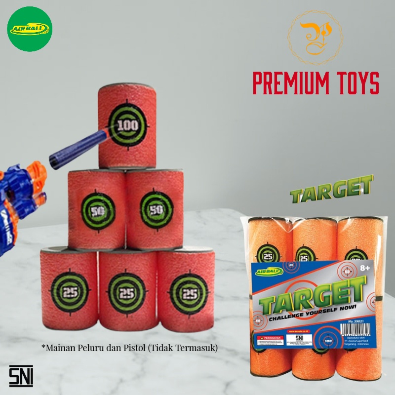 Airball Target Nerf Busa Isi 6 Pcs Best Seller