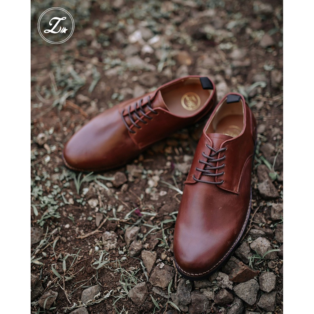 FOSTER | Indopride | Sepatu Kulit Asli Formal Klasik Vintage Kerja Pria/Cowok - Footwear Zapato