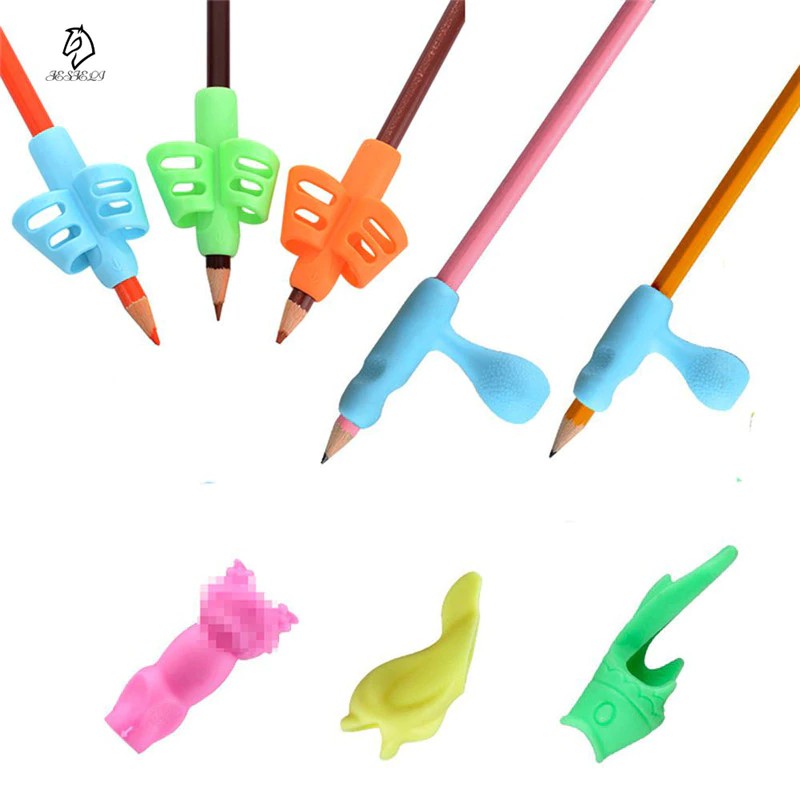 

INDORETAIL | 8 Pcs/Set Anak Pensil Pemegang Pena Menulis Tahan Pegangan Postur Koreksi Alat setelan