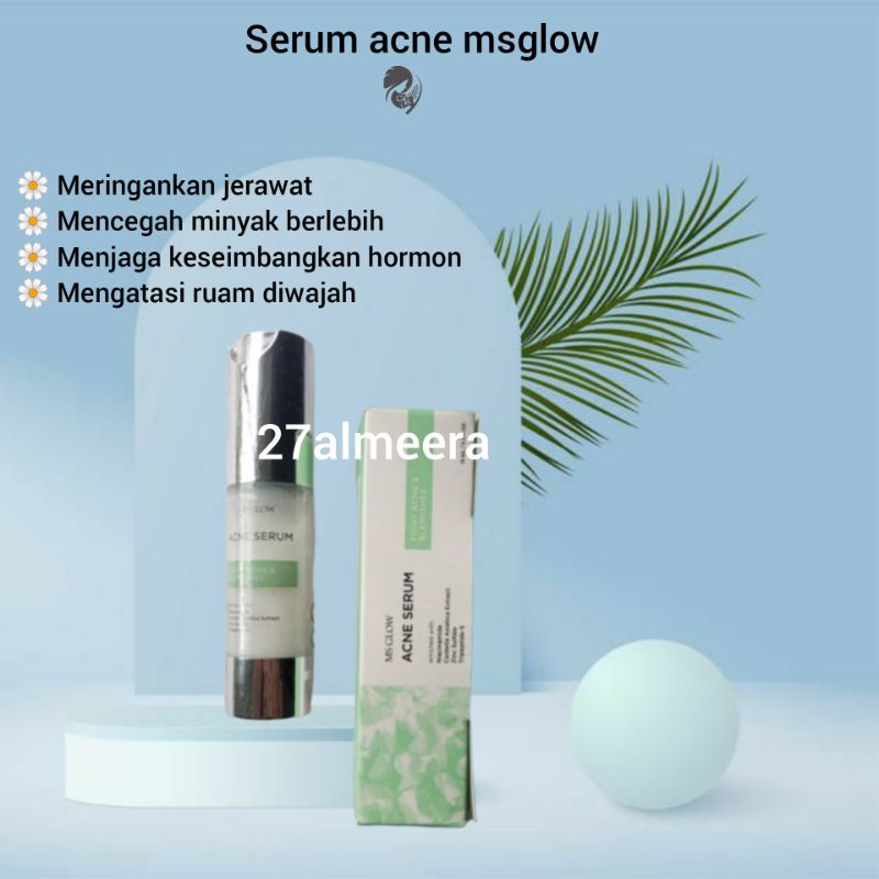 Serum Acne Ms Glow Serum Jerawat || Serum acne kemasan baru