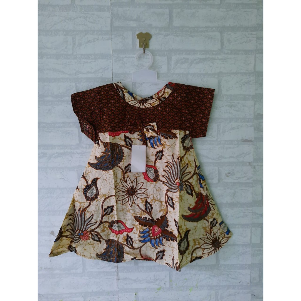 Dress batik klok anak (2th - 4th)