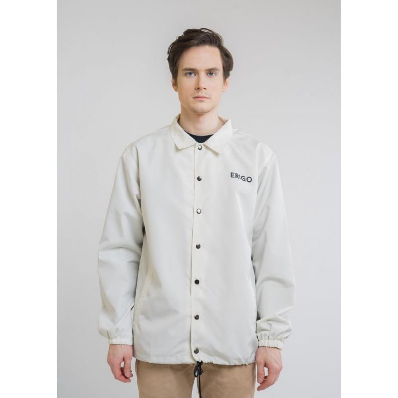 PRELOVED ❣️ Coach Jacket Erigo Golden Machine White