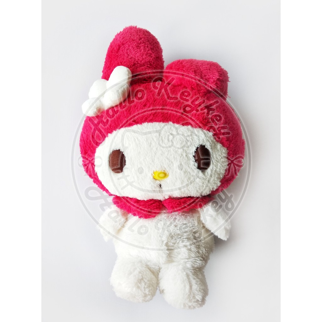 boneka melody plush white flower original sanrio