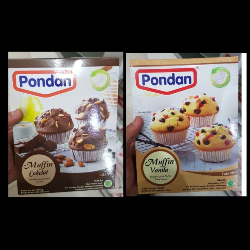 

PONDAN Premiks untuk Muffin Coklat dan Vanila 400gr