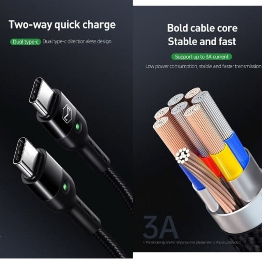 Mcdodo USB Type C to USB Type C Coiled cable 60W QC 4.0 Fast Charging