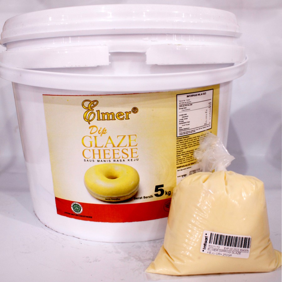 

Elmer Dip Glaze Cheese 250gr Selai Topping Keju