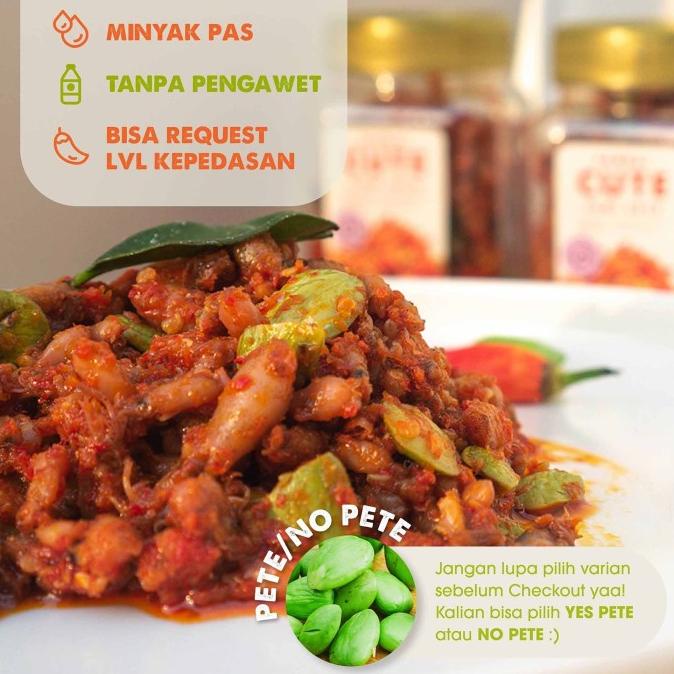 

[[COD]] Sambal Baby Cumi Cumi Pete / Petai 200G [CUTE] PEDAS GURIH PRODUK TERBATAS Kode 27