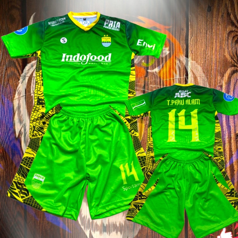 BEST SELLER Kaos bola anak Persib teja setelan kiper 1-12th 2022 2023