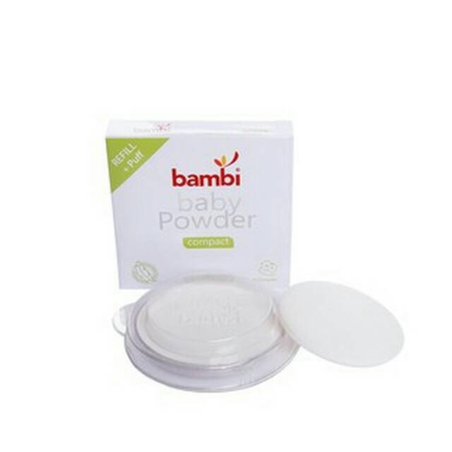 Bambi baby powder compact bedak bayi bedak padat